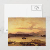 Carte Postale Loch Etive, de Bonawe - Soirée, 1875 (huile sur ca (Devant / Derrière)