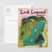 Carte Postale Loch Lamond Écosse (Devant / Derrière)