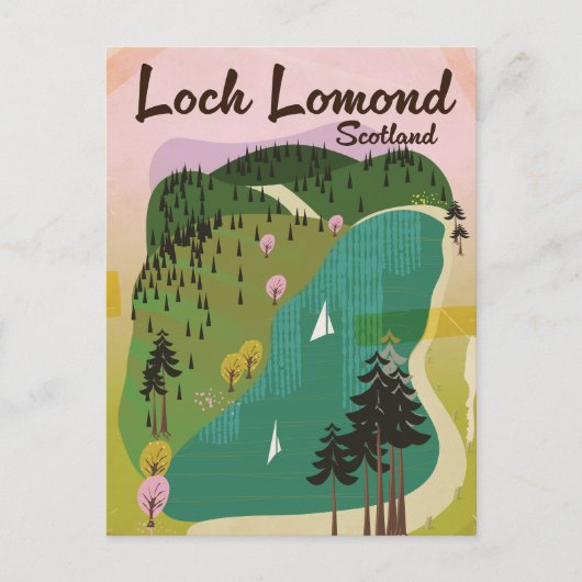 Carte Postale Loch Lamond Écosse (Devant)