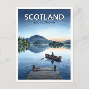 Carte Postale Loch Lomond Balloch Écosse Voyage Souvenir