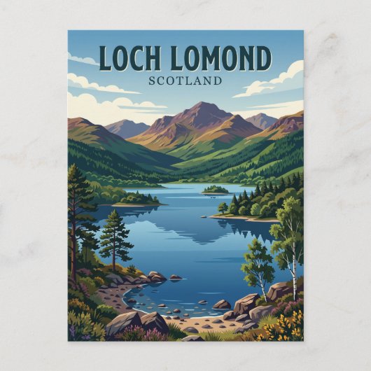Carte Postale Loch Lomond Écosse (Devant)