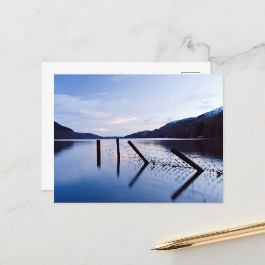 Carte postale Loch Lomond, Écosse (Devant/Arrière en situation)