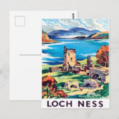 Carte Postale Loch Ness, Ecosse, voyage vintage (Devant / Derrière)
