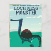 Carte Postale Loch Ness Monster drôle poster de voyage (Devant)