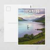 Carte Postale Loch Ness Nessie Travel (Devant / Derrière)