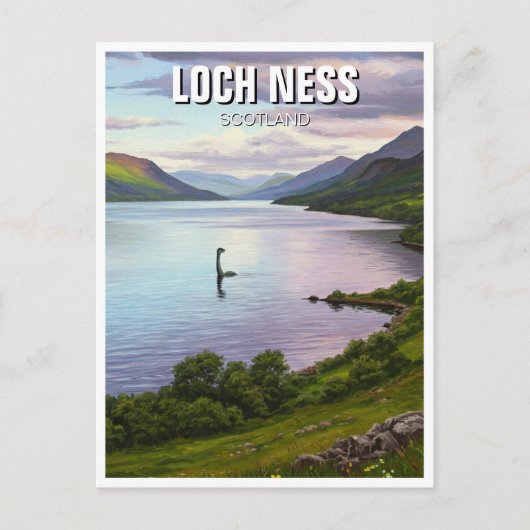 Carte Postale Loch Ness Nessie Travel (Devant)