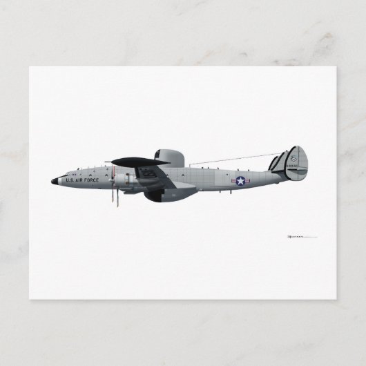 Carte Postale Lockheed EC-121 Avertissement Star "Triple Nickel" (Devant)