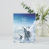 Carte postale Lockheed Martin F-22 Raptor (Debout devant)