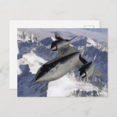 Carte Postale Lockheed SR-71B Blackbird (Devant / Derrière)