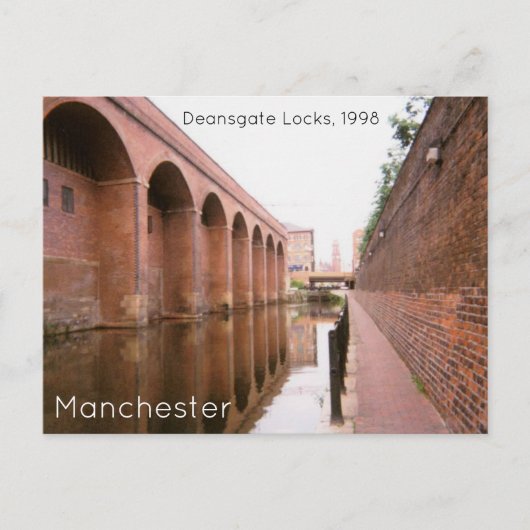 Carte Postale Locks de la Deansgate de Manchester 1998 (Devant)