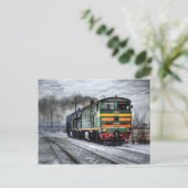 Carte Postale Locomotive (Debout devant)