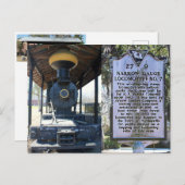 Carte Postale Locomotive à angle étroit (Devant / Derrière)