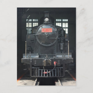 Carte Postale Locomotive à Changhua Roundhouse, Taïwan