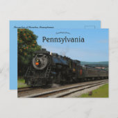 Carte Postale Locomotive à Scranton Pennsylvanie (Devant / Derrière)