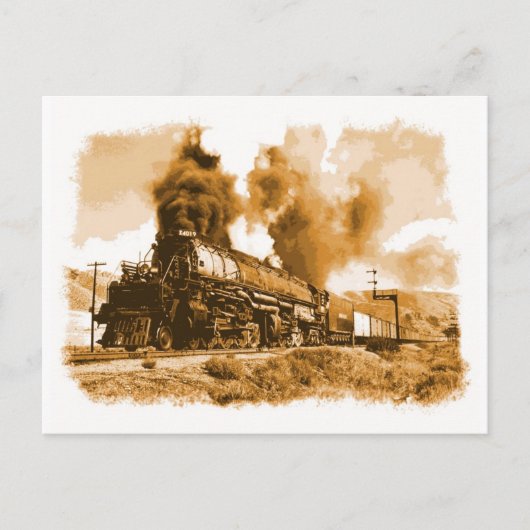 Carte Postale Locomotive à vapeur (Devant)