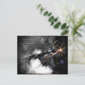 Carte Postale Locomotive à vapeur (Debout devant)