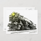 Carte Postale Locomotive à vapeur 9000 (Devant / Derrière)