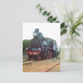 Carte Postale Locomotive à vapeur russe (Debout devant)
