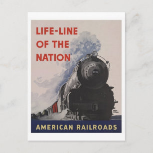 Carte postale Locomotive à vapeur vintage