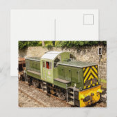 Carte postale Locomotive Diesel (Devant / Derrière)