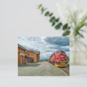 Carte Postale Locomotive diesel NOHAB à la gare d'Hell (Debout devant)