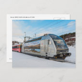 Carte Postale Locomotive électrique NSB El. 18 2242 à Dombaas (Devant / Derrière)