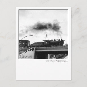 Carte Postale Locomotive Moteur à vapeur Scranton PA