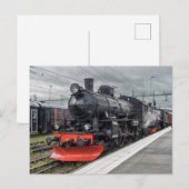 Carte Postale locomotive suédoise à vapeur 1316 (Devant / Derrière)