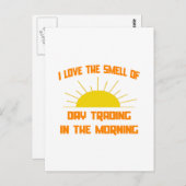 Carte Postale L'odeur de la négociation quotidienne le matin (Devant / Derrière)