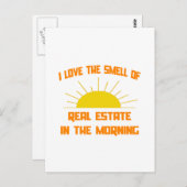 Carte Postale L'odeur de l'immobilier le matin (Devant / Derrière)