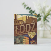Carte Postale Lodz Pologne vintage (Debout devant)