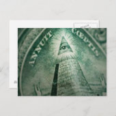Carte Postale L'oeil des Illuminati (Devant / Derrière)