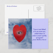 Carte Postale L'oeil du coeur (Devant / Derrière)