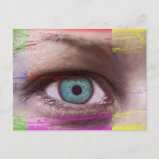 Carte Postale L'oeil qui regarde (Devant)