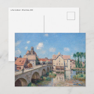 Carte Postale L'œuvre d'Alfred Sisley - Le Pont de Moret