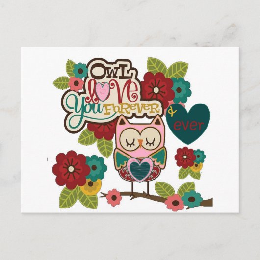 Carte Postale loever owl (Devant)