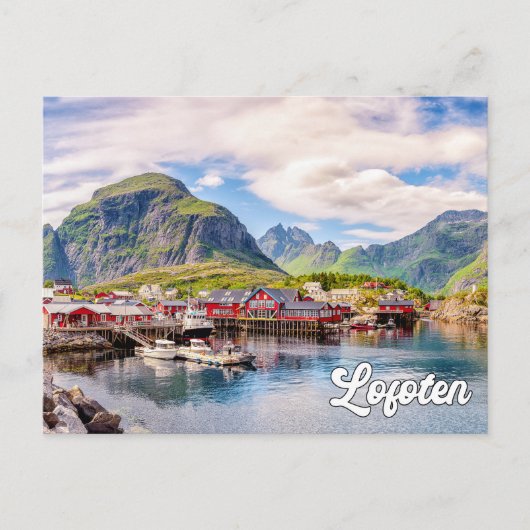 Carte Postale Lofoten à couper le souffle, Norvège (Devant)