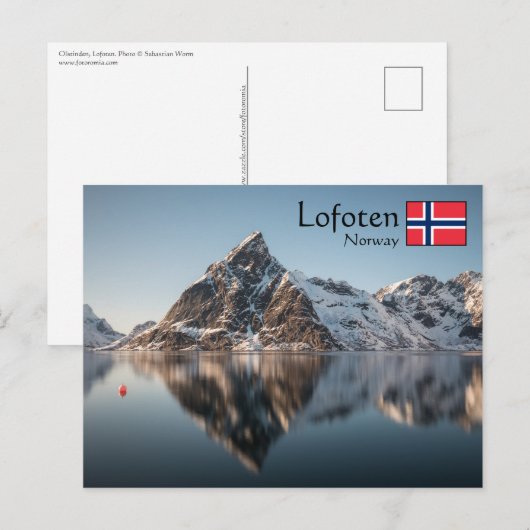Carte Postale Lofoten Norvège (Devant / Derrière)