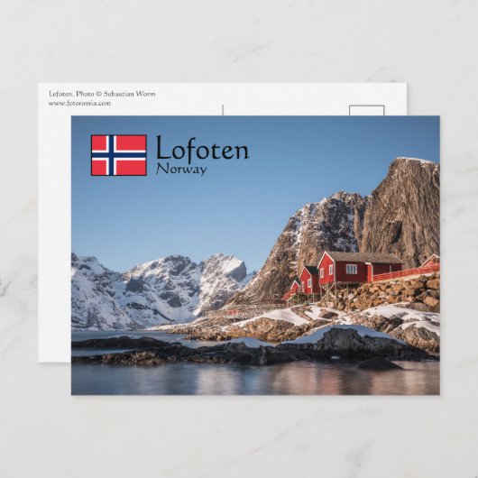 Carte Postale Lofoten Norvège (Devant / Derrière)