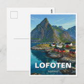 Carte Postale Lofoten Norvège Travel (Devant / Derrière)