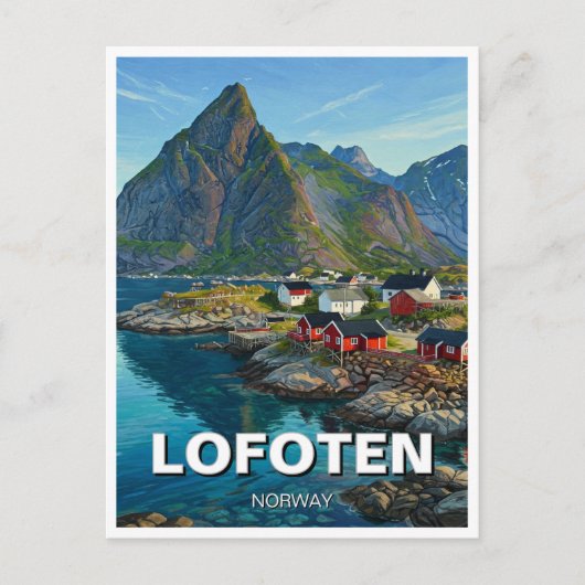 Carte Postale Lofoten Norvège Travel (Devant)