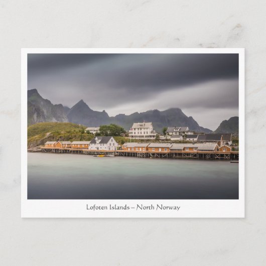 Carte Postale Lofoten Norvège Village de pêcheurs (Devant)
