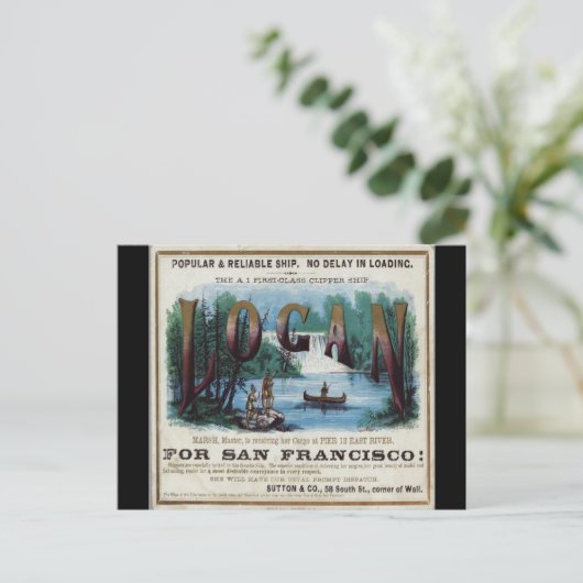 Carte Postale Logan Clipper (Debout devant)