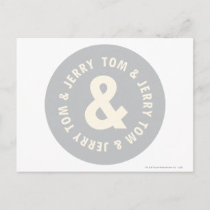 Carte Postale Logo 1 Tom et Jerry Round