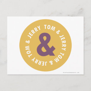 Carte Postale Logo 3 Tom et Jerry Round