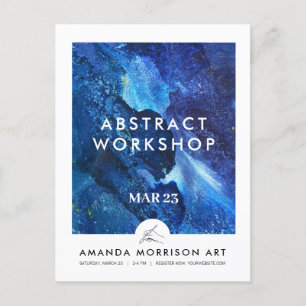 Carte Postale Logo à la main d'artiste moderne