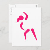 Carte Postale logo Aérobic (Devant / Derrière)