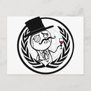 Carte Postale Logo anonyme LulzSec
