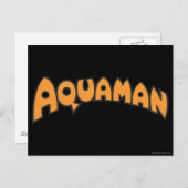 Carte Postale Logo Aquaman Orange (Devant / Derrière)