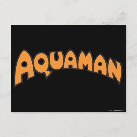 Carte Postale Logo Aquaman Orange (Devant)